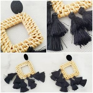 bold in black | earrings